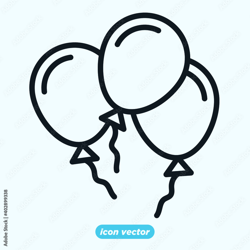 balloon icon template color editable. balloon party symbol vector illustration for graphic and web design. balloon icon template color editable. balloon party symbol vector illustration for graphic and web design.