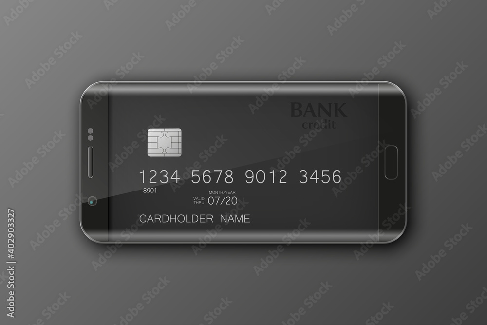 Banner smartphone & credit card image. Advertising promo poster phone & bank card icon. Communicator PDA plastic card. Mobile banking. Electronic funds transfer. Hendy payments. illustration Banner smartphone & credit card image. Advertising promo poster phone & bank card icon. Communicator PDA plastic card. Mobile banking. Electronic funds transfer. Hendy payments. illustration
