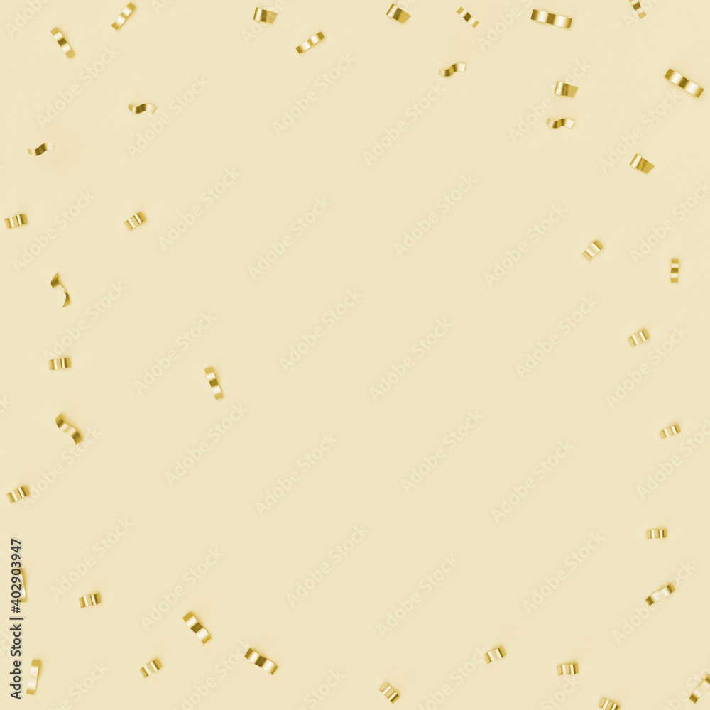 Confetti on a yellow background. Festive backdrop. Confetti on a yellow background. Festive backdrop.