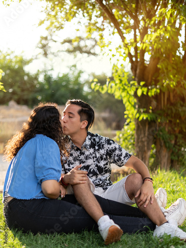young people in love on valentine's day