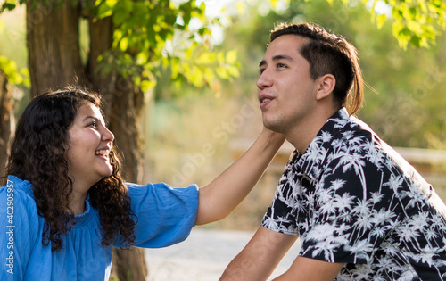 young people in love on valentine's day