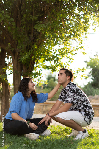 young people in love on valentine's day
