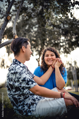 young people in love on valentine's day
