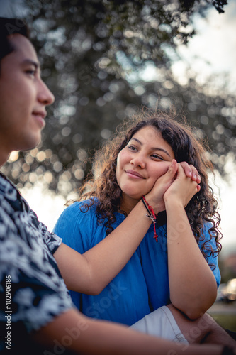 young people in love on valentine's day