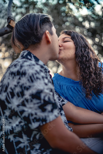 young people in love on valentine's day