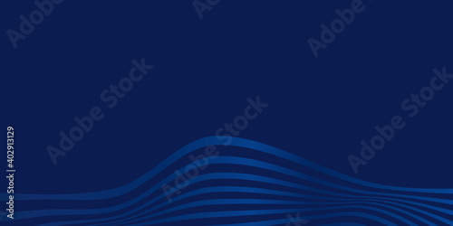 Blue background with wave lines pattern. futuristic technology lines background with light effect. Abstract background with dynamic effect. Motion vector Illustration. Trendy gradients. 