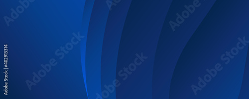 Paper layer circle blue abstract background. Curves and lines use for banner  cover  poster  wallpaper  design with space for text. Trendy blue black grey color of 2021 background.