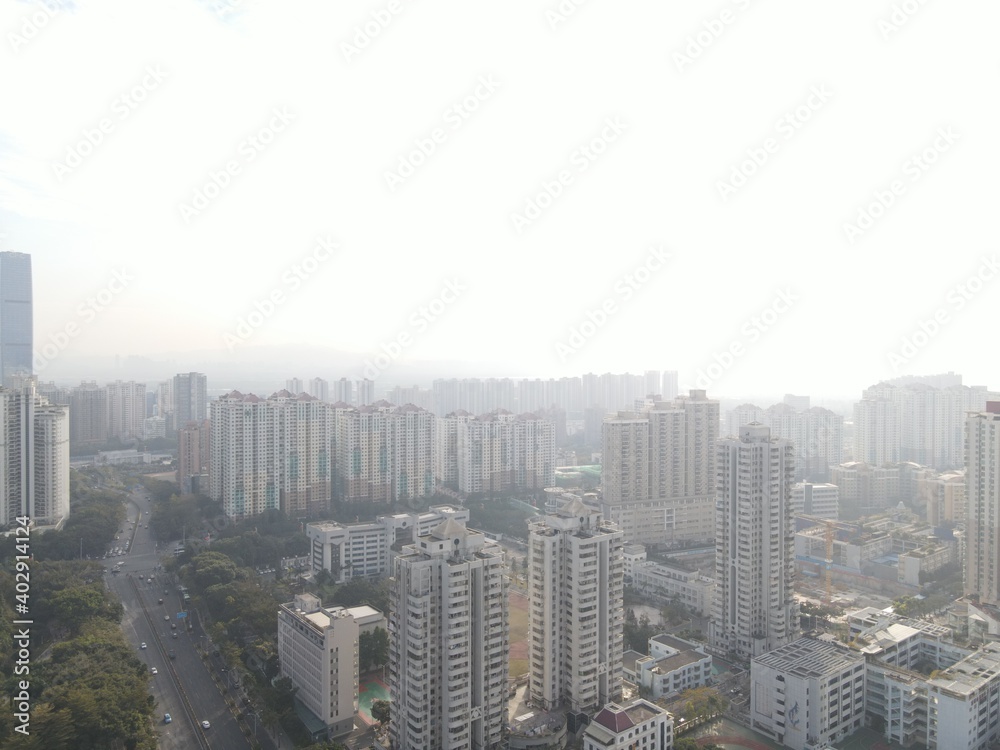 Aerial Photograph of Futian District, Shenzhen City