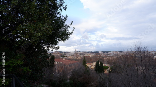 ancient city of Rome  Italy from the Castel Sant Angelo