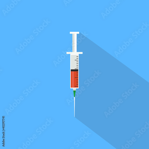 syringe icon. Vector illustration.