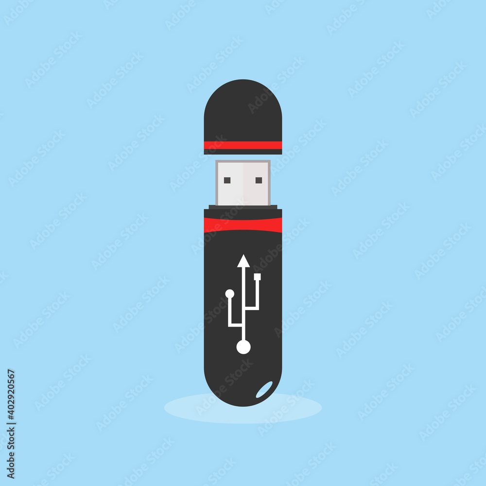 USB Flash Drive. Vector illustration. USB Flash Drive. Vector illustration.