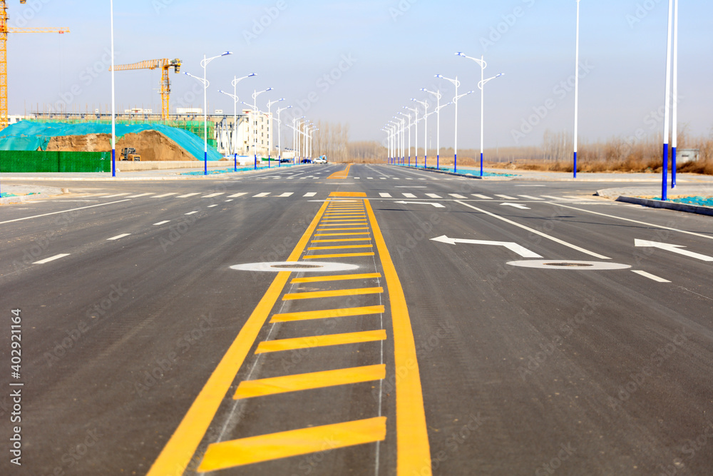 newly street asphalt road, Asphalt road as abstract background