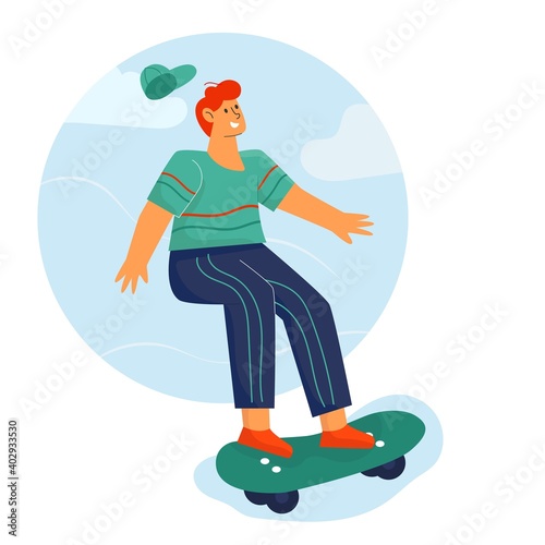 People playing skateboard