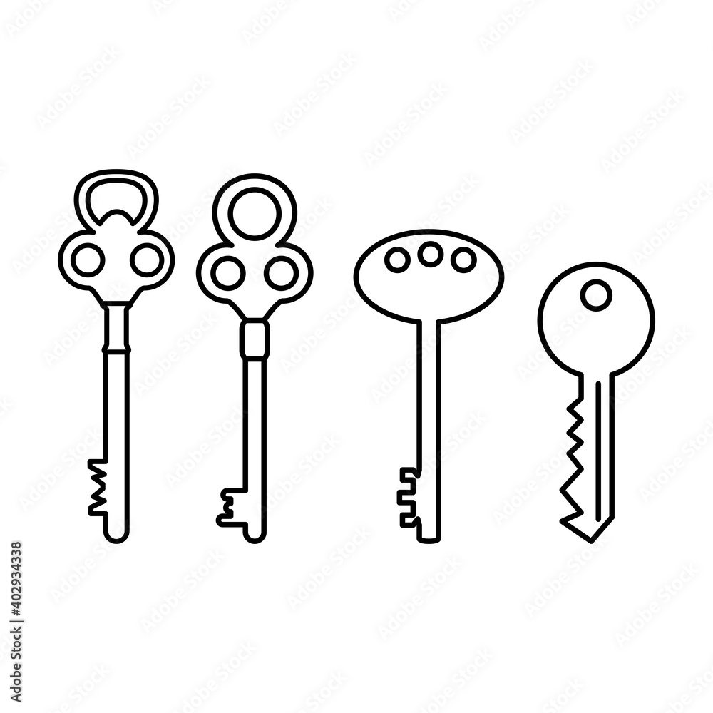 key icon design vector template key icon design vector template