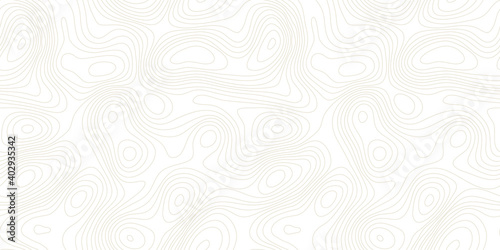 Vector tree rings seamless background, subtle pattern. topographic map background concept