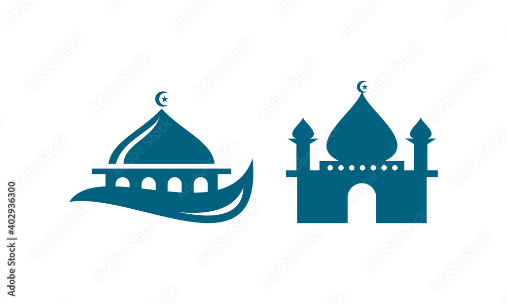Fototapeta premium set mosque vector design