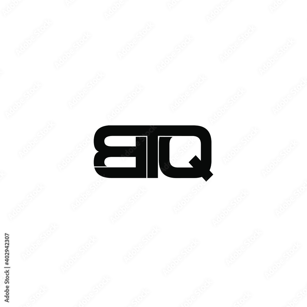 btq letter original monogram logo design