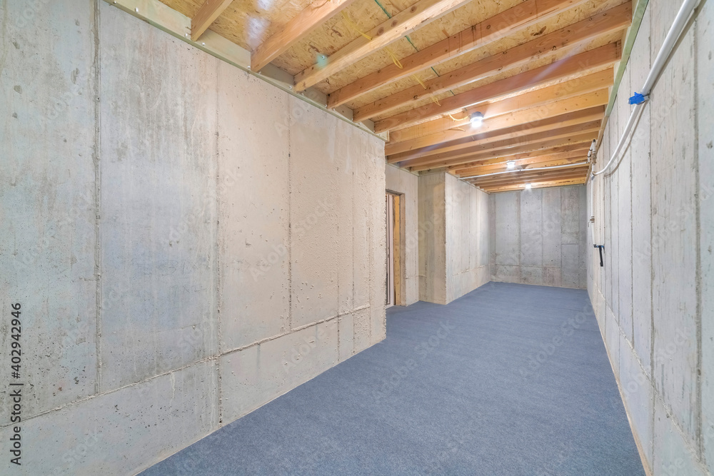 Cold storage room interior of home used to store fresh and perishable food Cold storage room interior of home used to store fresh and perishable food