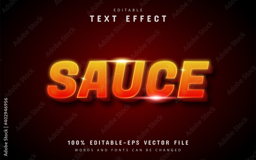 Sauce text effect