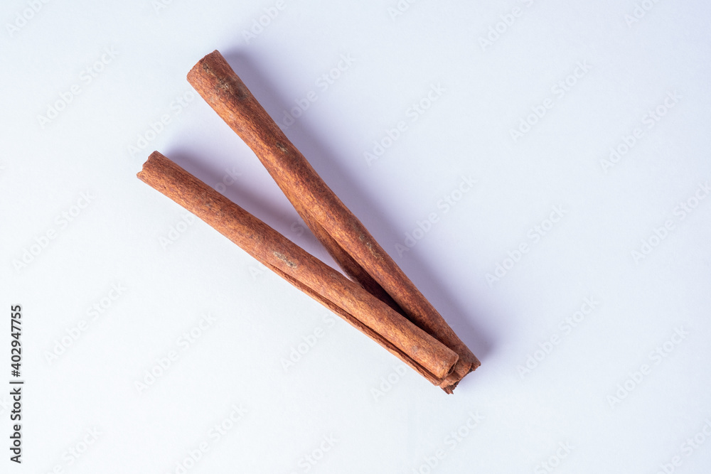 Cinnamon reality in isolated with clipping path. Cinnamon reality in isolated with clipping path.