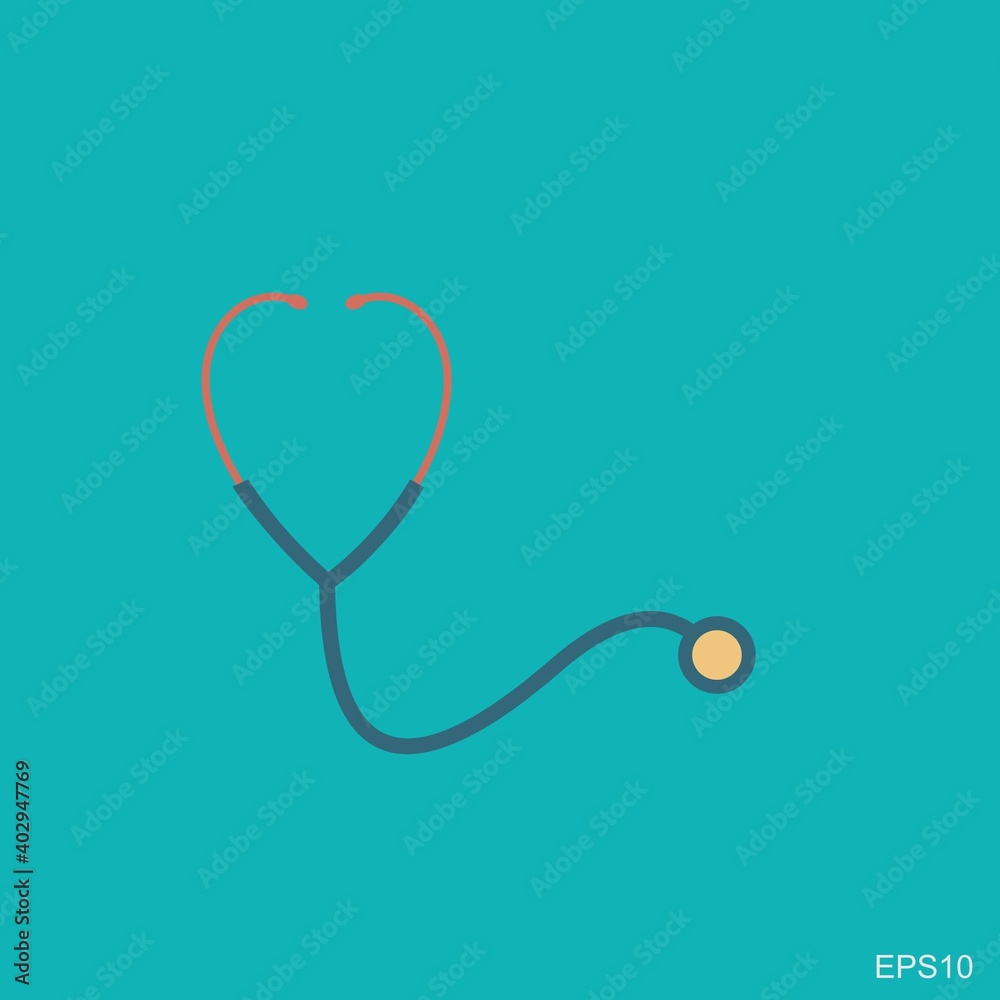 Vector icon.flat design heart shape Stethoscope medical instrument . health care love support logo. outbreak coronavirus symbol. save life pandemic. emblem support concep Vector icon.flat design heart shape Stethoscope medical instrument . health care love support logo. outbreak coronavirus symbol. save life pandemic. emblem support concep