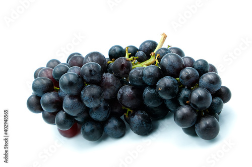 Grapes. Sour fruit. Health food on isolated white background