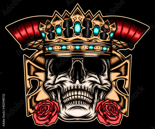 King skull spartan