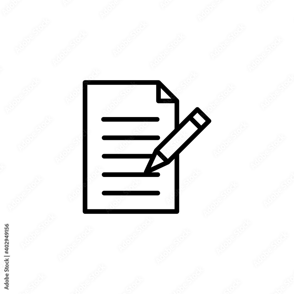 document line icon vector, document Symbol vector document line icon vector, document Symbol vector