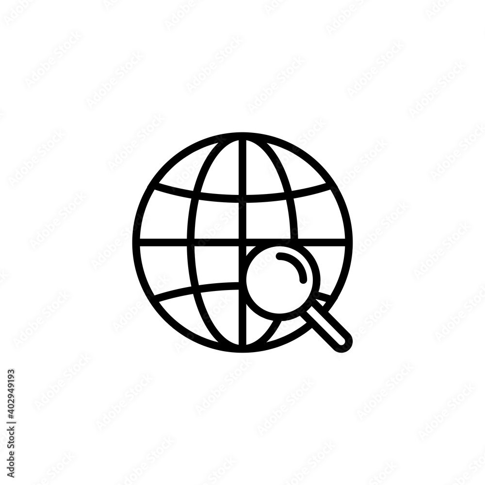 Globe icon, Go to web icon symbol vector. web icon vector Globe icon, Go to web icon symbol vector. web icon vector