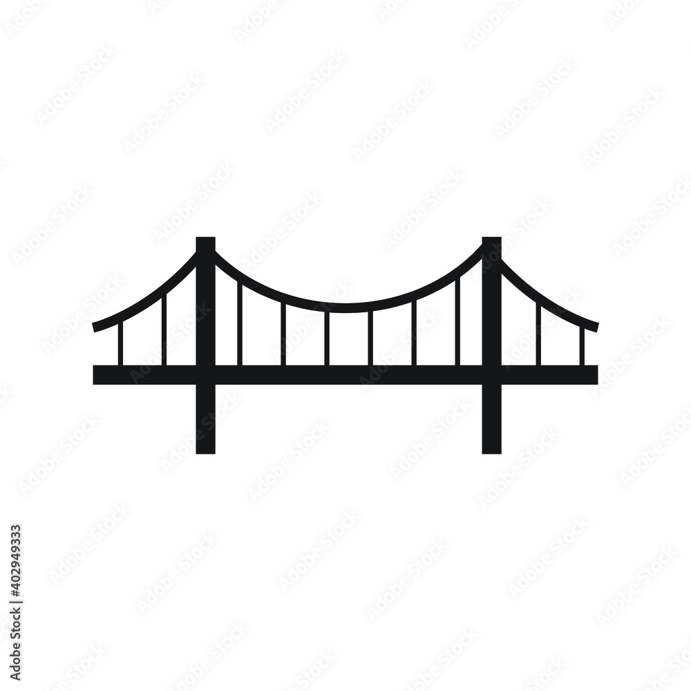 Obraz premium Bridge icon design. vector illustration