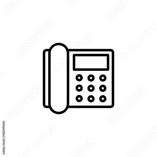 Telephone line icon for web site