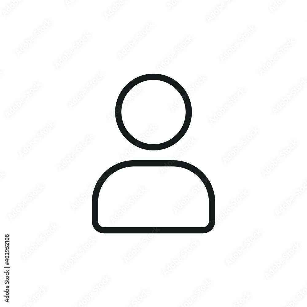 Editable login, User, Account Line Art Icon Using For Your Presentation, Website And Application Editable login, User, Account Line Art Icon Using For Your Presentation, Website And Application