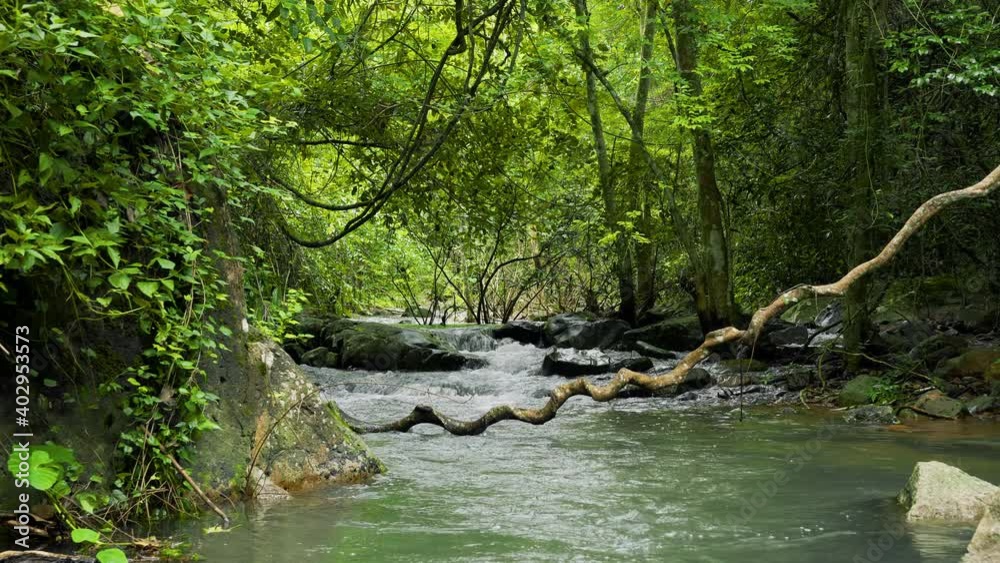 Chet Khot Waterfall in Tropical Rainforest, Saraburi Thailand. Nature background Chet Khot Waterfall in Tropical Rainforest, Saraburi Thailand. Nature background