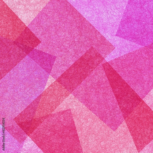 Abstract geometric background in pink and purple with texture, layers of triangle shapes in modern art style background design
