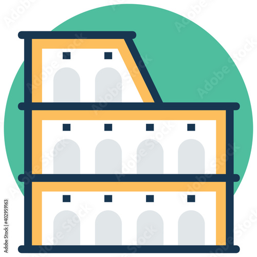 A amphitheatre Colosseum Vector representation
