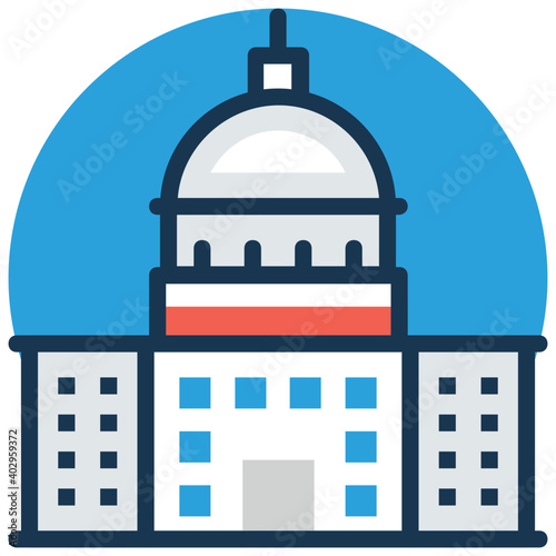 Vector illustration Washington DC Icon