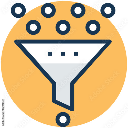 Filtration vector illustration 