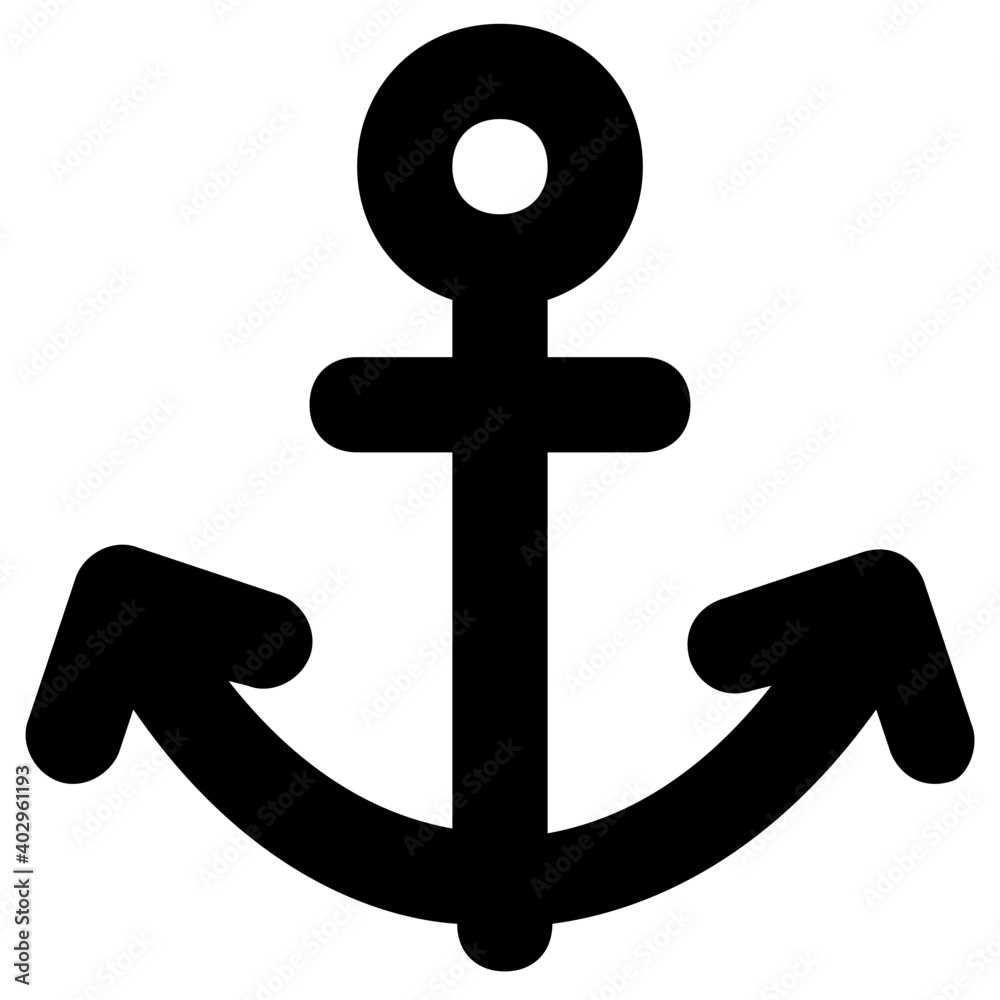 Infographic of anchor line vector illustration Infographic of anchor line vector illustration