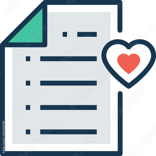 Vector illustration of a personalised letter