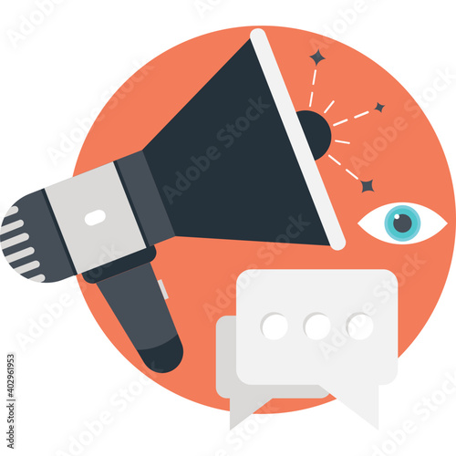 Marketing and promotion flat vector illustration 