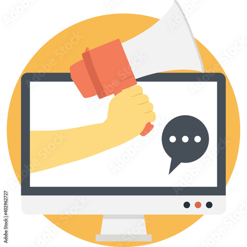Digital marketing vector icon 