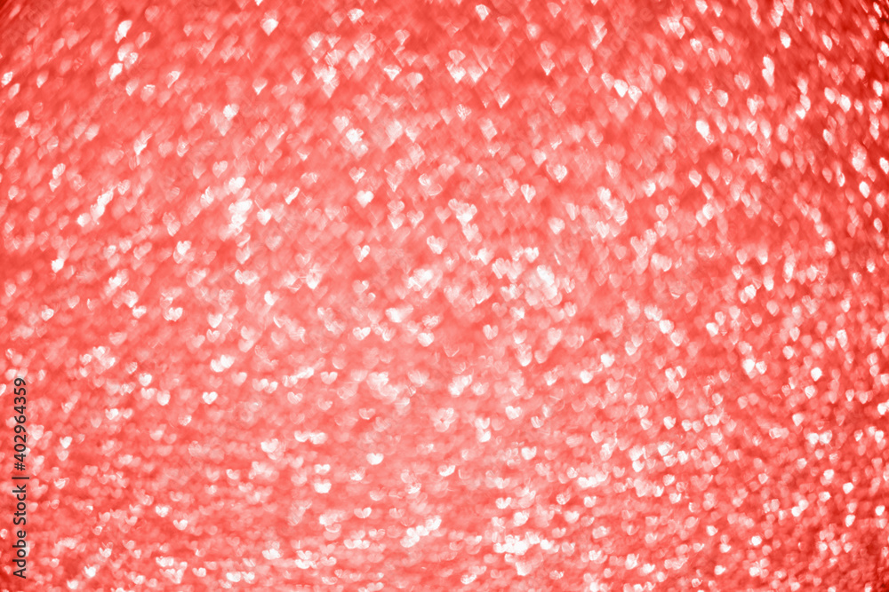 Abstract red glitter sparkle with heart bokeh light for Valentines background Abstract red glitter sparkle with heart bokeh light for Valentines background