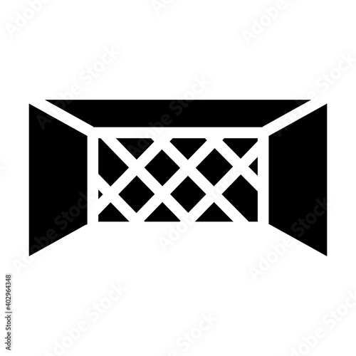 Football goal icon . Simple illustration of soccer vector icon mobile concept and web design. Design template vector