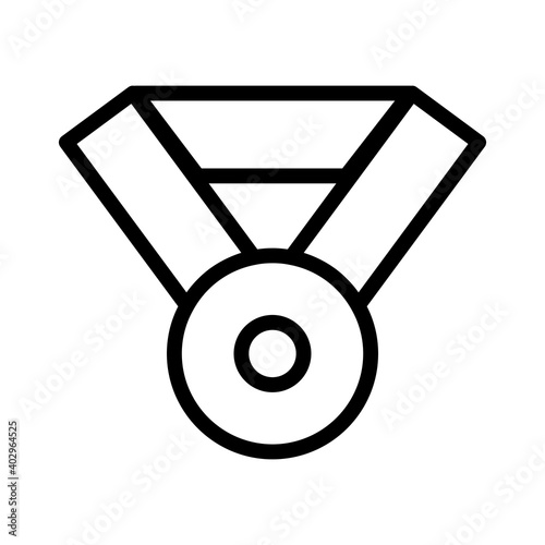 Medal line icon, award. Linear style sign for mobile concept and web design. champion symbol illustration.  Design template vector
