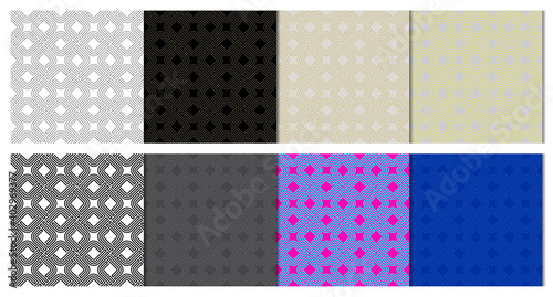 Geometric pattern background, square shape, seamless pattern, vector illustration. 