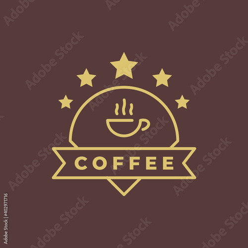 Wallpaper Mural retro vintage logo design with coffee icon suitable for cafe logo Torontodigital.ca
