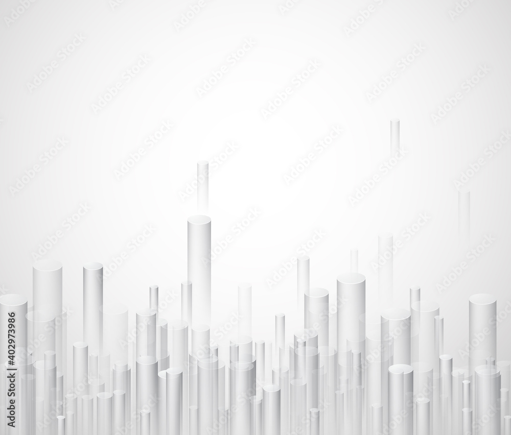 White perspective 3d geometric background. White perspective 3d geometric background.