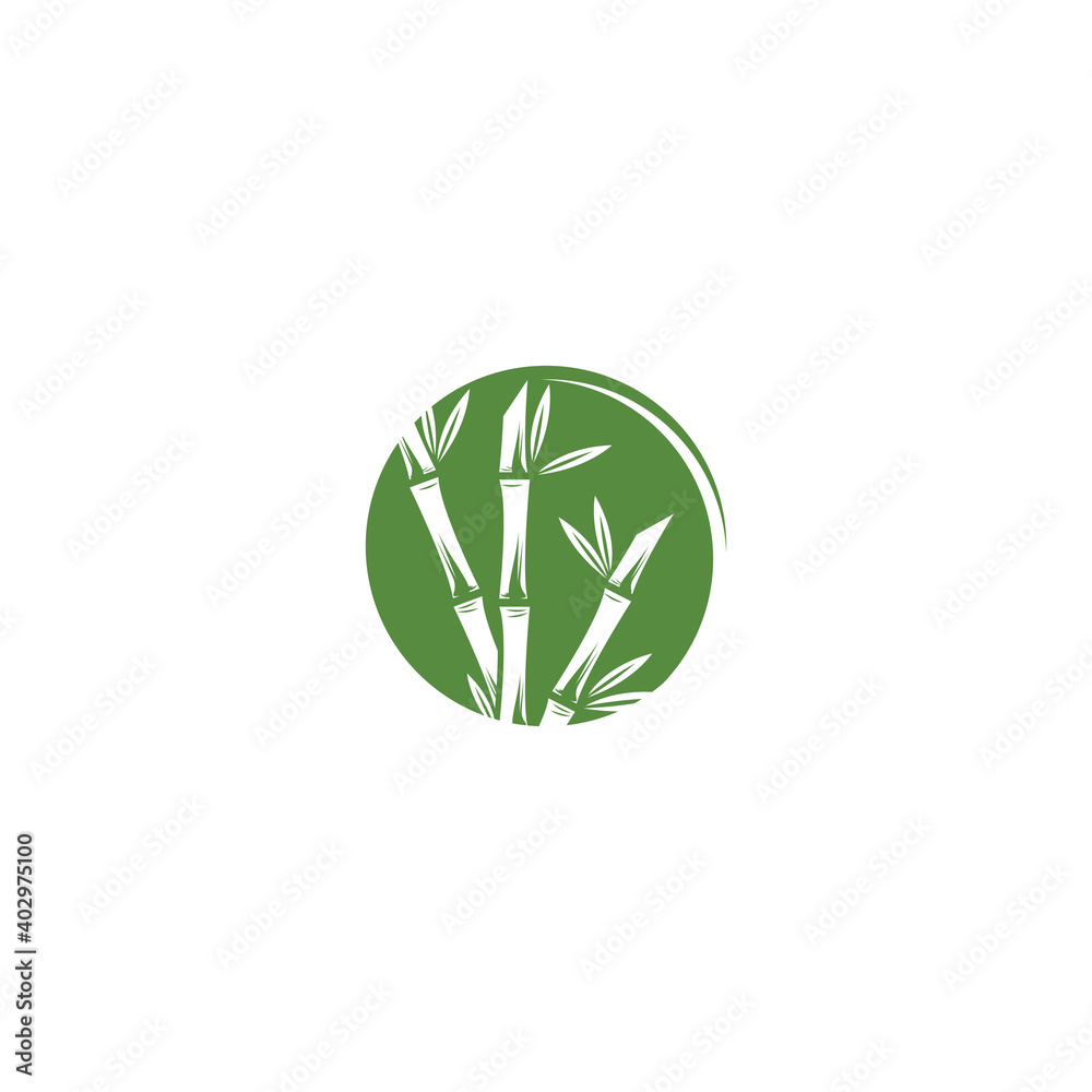 Bamboo Logo Template vector icon illustration design Bamboo Logo Template vector icon illustration design