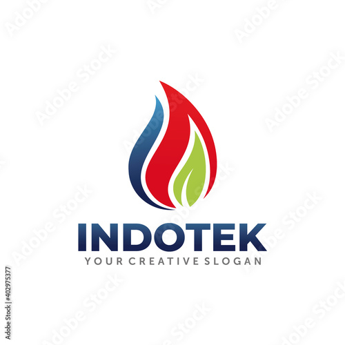 Gas and Oil Logo. Energy Logo Design Vector