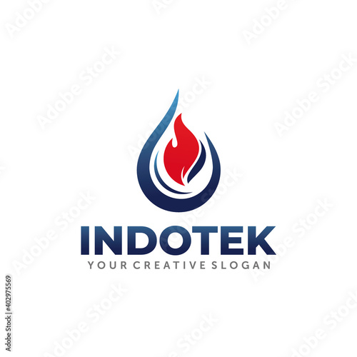Gas and Oil Logo. Energy Logo Design Vector